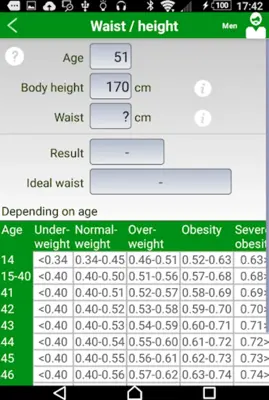 Ideal Body Mass Index android App screenshot 3