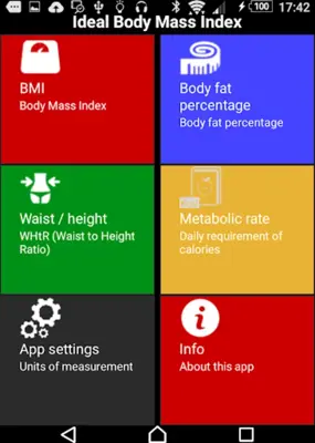 Ideal Body Mass Index android App screenshot 6